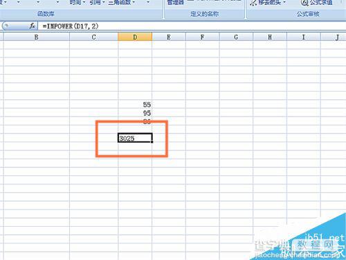 在EXCEL表格中如何使用IMPOWER函数?7