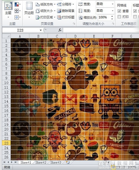 Excel2010怎么添加背景图片 Excel2010添加背景图片的方法3