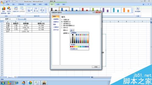 在excel中怎么插入柱形图?如何给柱形图改标题、填充颜色?7