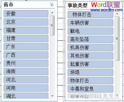 如何利用Excel2010的“切片器”功能查看透视表中明细数据不切换筛选或工作表方法2