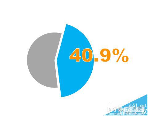 PPT怎么用色块拼接假性图表?8