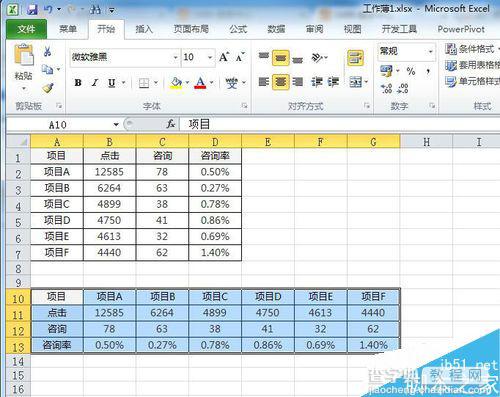 在excel表格中行列互换的3种方式12