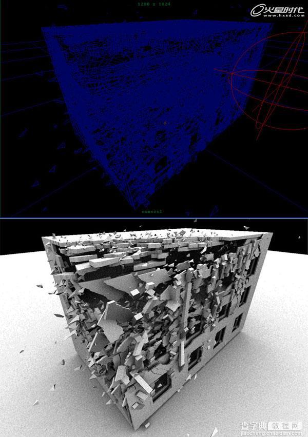 MAYA动画教程:房屋坍塌动画打造过程解析1