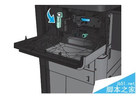 HP M830一体机怎么清除前挡盖卡纸?2