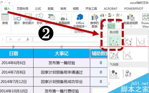 EXCEL怎么制作大事记图表？3