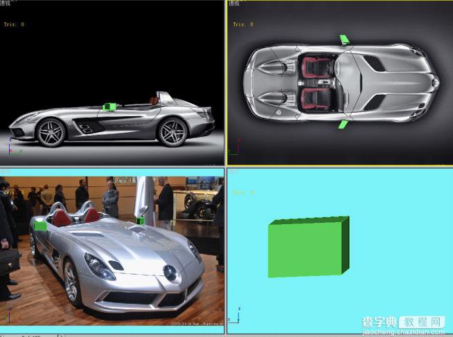 3DSMAX无需三视图制作SLR Stirling Moss仪表台、中控、座椅、后视镜50