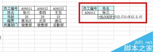 在Excel中如何用HLOOKUP函数按照水平方向搜索区域?5