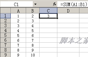 Excel向左向右向上向下自动填充公式的方法步骤1