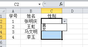 excel2010怎么制作下拉列表? excel下拉列表的三种制作方法3