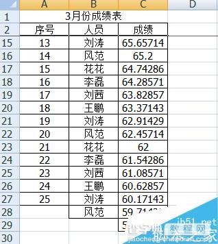 excel2007怎么冻结前两行不动?excel冻结窗格功能使用介绍4