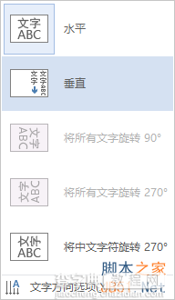 word2013怎么将文档字体方向设置为垂直?2