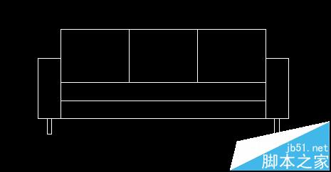 CAD简单的画沙发立面图该怎么绘制?5