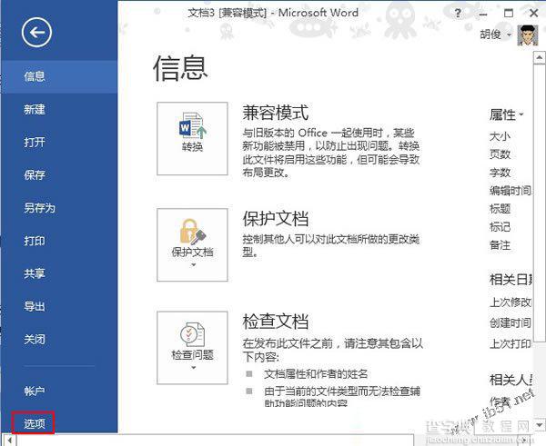 word2013打印预览里看不到图片无法打印的解决方法3