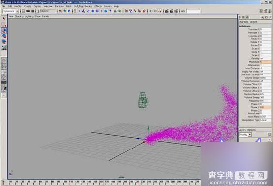 MAYA粒子制作一缕青烟的效果3