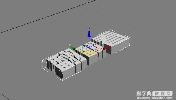 3DSMAX组合AI打造翻转立体字动画效果14