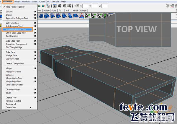 用MAYA制作精巧的USB连接线模型10