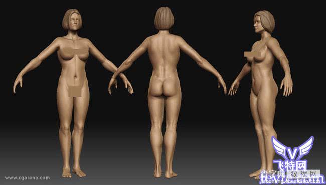 3DMAX加zbrush打造美人如花 GArena9