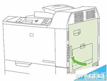 惠普HP CP6015激光打印机纸槽卡纸该怎么取出?4