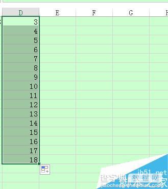 excel表格数据拖拽、数据拖动、数据递增方法图解4