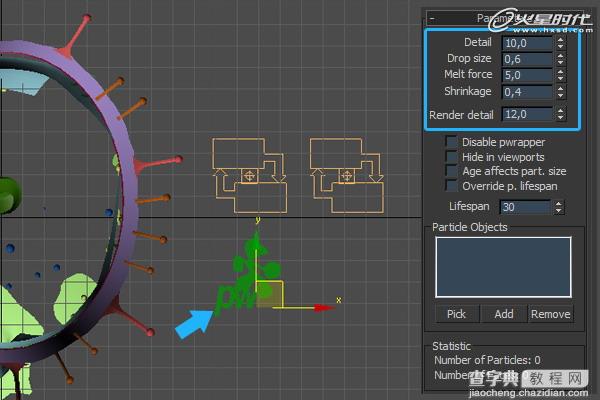 3dMax2010和Pawrapper制作抽象的油漆泄漏场景解析36