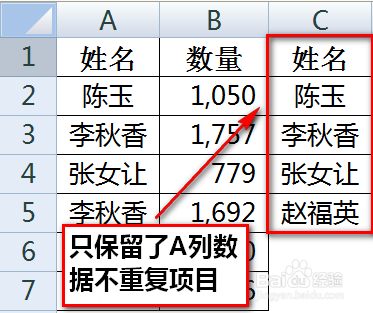 如何在excel合并同类项数据并求和（去除重复项）8