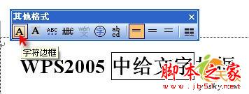 WPS教你如何给文字加方框2