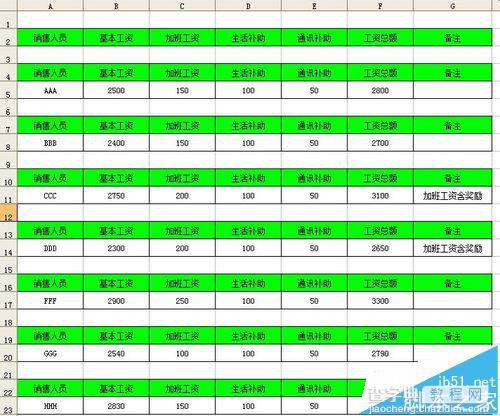 Excel中使用VBA快速制作工资条的详细教程9