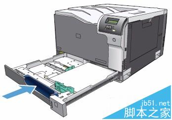 HP CP5225彩色激光打印机怎么给纸盒1和纸盒2放纸?8