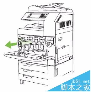 HP CM6030/6040打印机怎么更换碳粉盒成像鼓?2