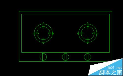 cad怎么设计煤气灶平面图? cad绘制煤气灶的详细教程7