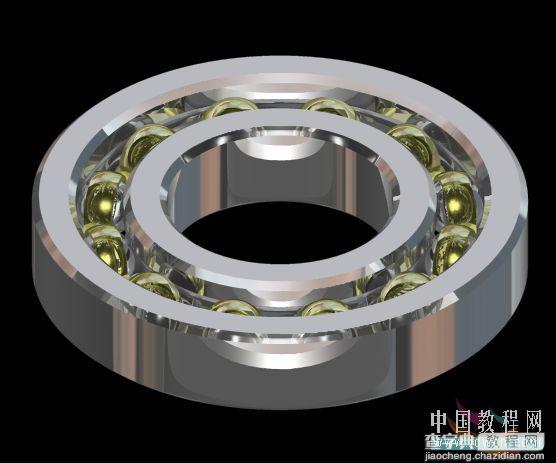 AutoCAD轴承建模制作过程1