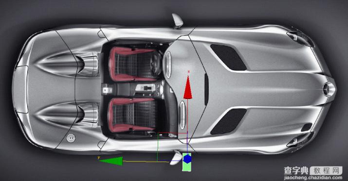 3DSMAX无需三视图制作SLR Stirling Moss仪表台、中控、座椅、后视镜49