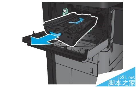 HP M830一体机怎么清除前挡盖卡纸?3