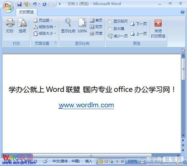 在Word2007中如何在打印预览界面里进行编辑修改3