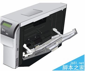 HP CP5225彩色激光打印机怎么给纸盒1和纸盒2放纸?1