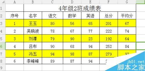 excel表格隔行自动填充颜色方法图解5