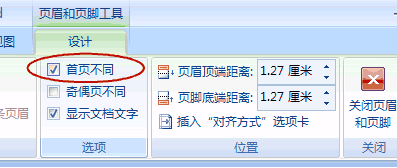 论文宝典：Word2007论文页码设置大全5