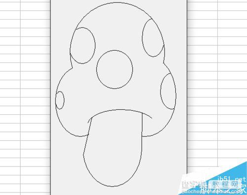 利用excel vba编程在窗体上绘制简笔画蘑菇8