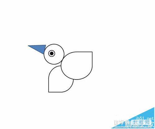 PPT中怎么绘制一只可爱的小鸟?14