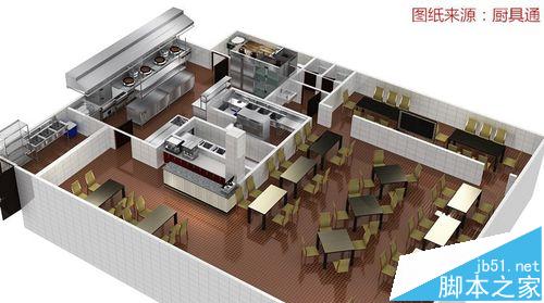 cad怎么使用厨具通插件将厨房设计平面图转成效果图?10