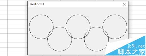 excel表格中怎么画奥运五环的图形?10