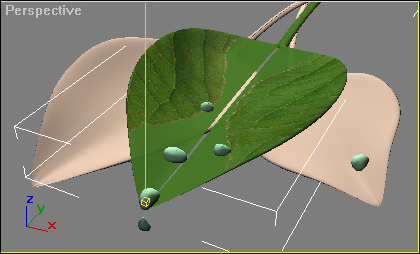 3DMAX教程 鲜翠欲滴绿色叶子9