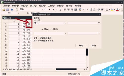 用Excel的数据自定义筛选功能快速挑选所需的数据6