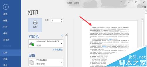 word2016怎么打印? Word2016打印预览的设置方法3