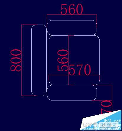 cad怎么设计沙发平面图?5
