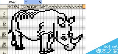excel vba编程绘制一副简笔画犀牛?11