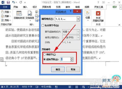 word2013如何从某一页开始插入页码?13