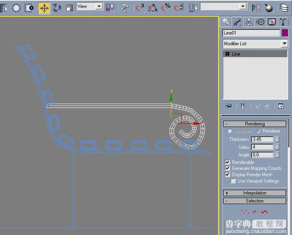 3DSMAX打造逼真的公园长椅建模19