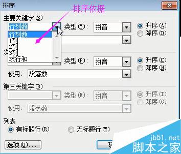 word2003文档中如何对表格进行计算、处理、排序?12