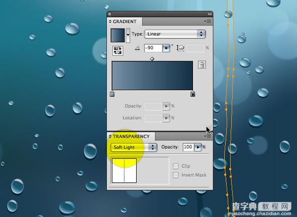 Illustrator CS4 绘制覆盖着雨滴窗口21